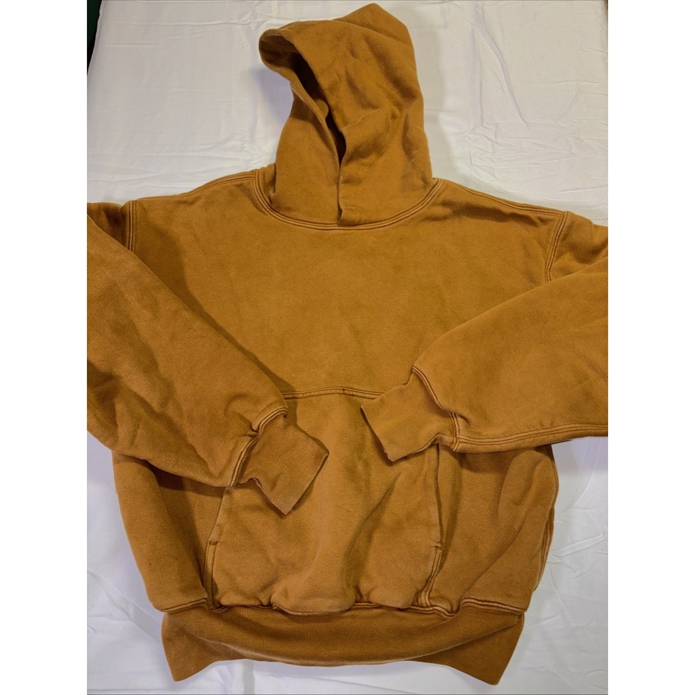 Yeezy X GAP Perfect Hoodie Mens Small Brown/Gold Heavyweight Double Layer YZY - Picture 3 of 7